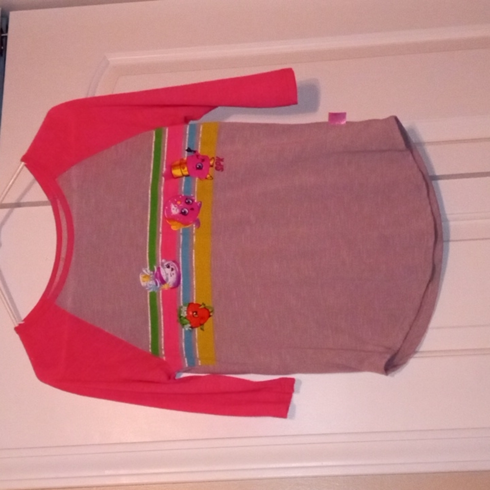 5/$25 Nwot Shopkins 3/4 length shirt